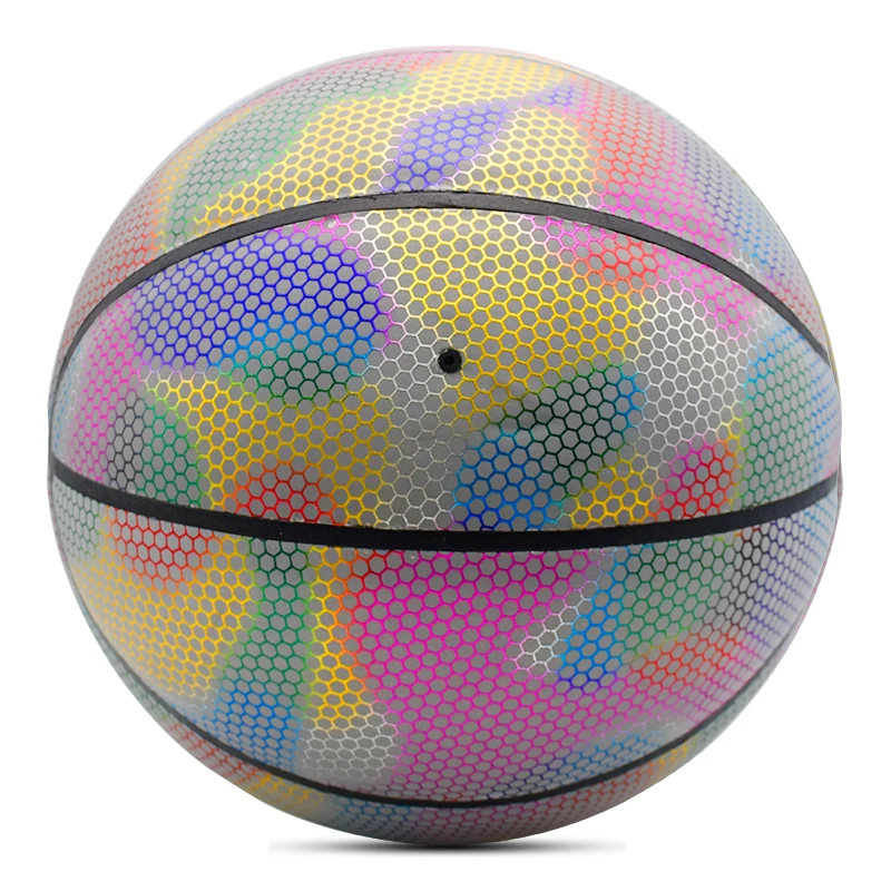 

7# Thermal Bonded customized logo Reflective basketball