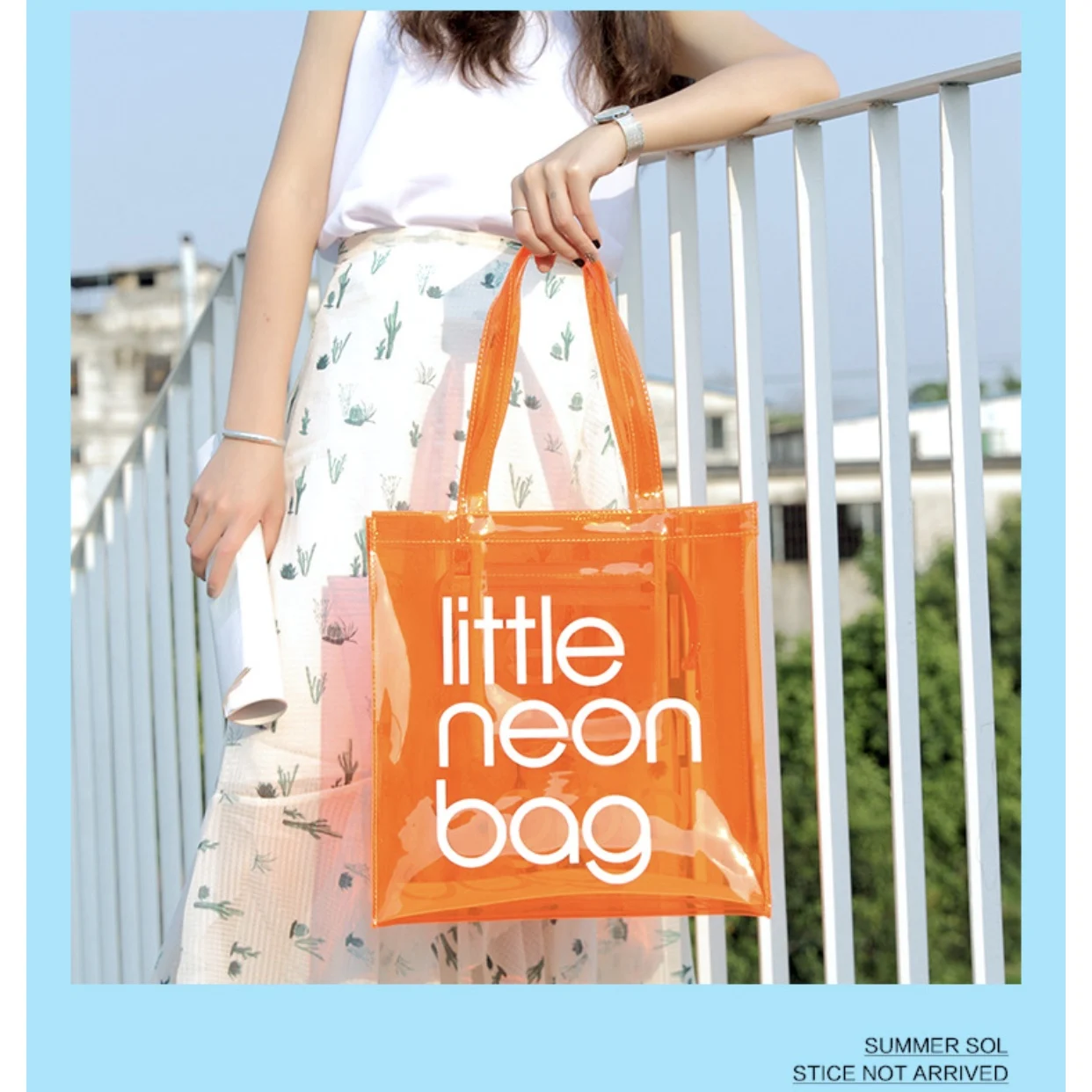 

Promotional shopping bag Eco-friendly Waterproof Tote bag clear pvc tote Bag