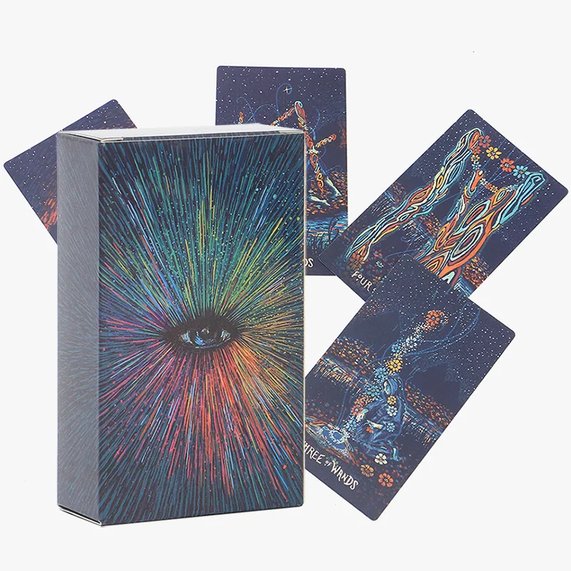 

English Tarot brand 12*7 cm large Tarot deck with paper manual stock, As shown