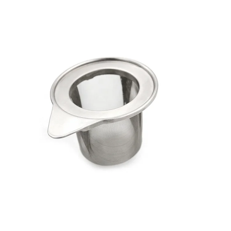 

Hot selling Customized Logo Food grade 304 stainless steel Fine Mesh Loose Leaf Tea Strainer/Filter/Tea Infuser With Handle