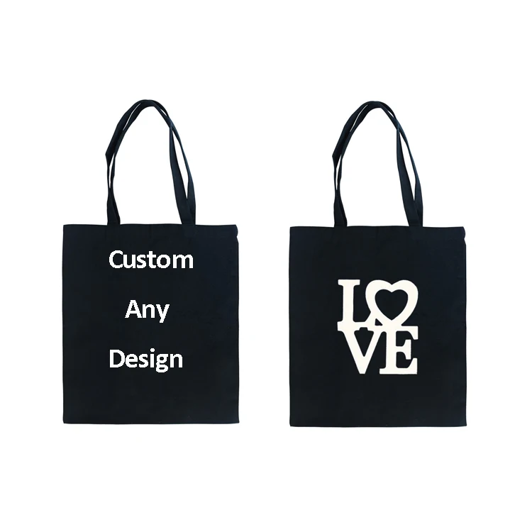 

Blank Sublimation Tote Bag,HOCAYU Customize Double Sides Dye Polyester Shopping Shoulder Bags for Sublimation, Black,white,nature