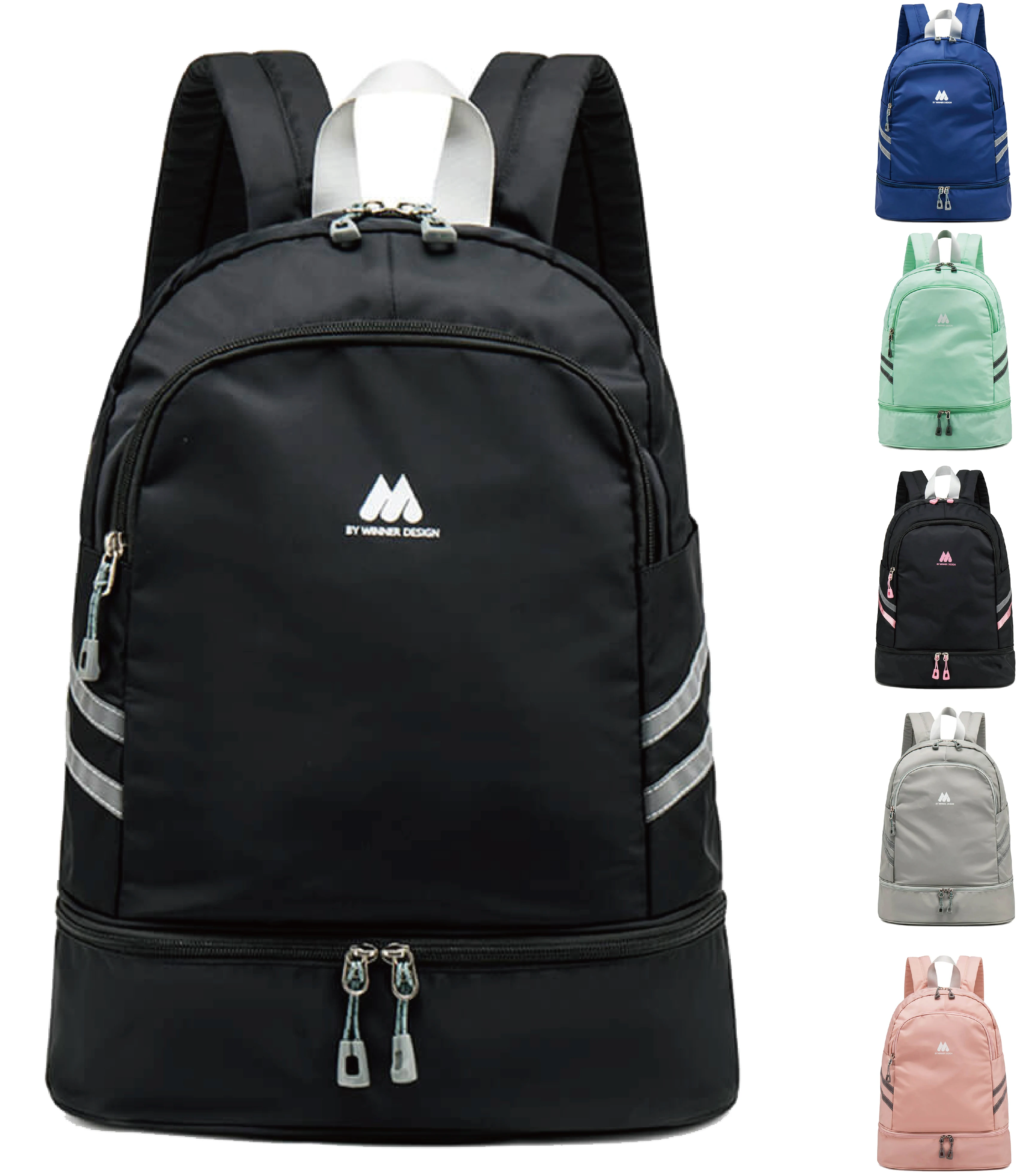 

Women Sports Backpack Gym Bag with Shoe Compartment Wet Pocket Travel Backpacks Anti-Theft Pocket Water Resistant Workout Bag, Customized