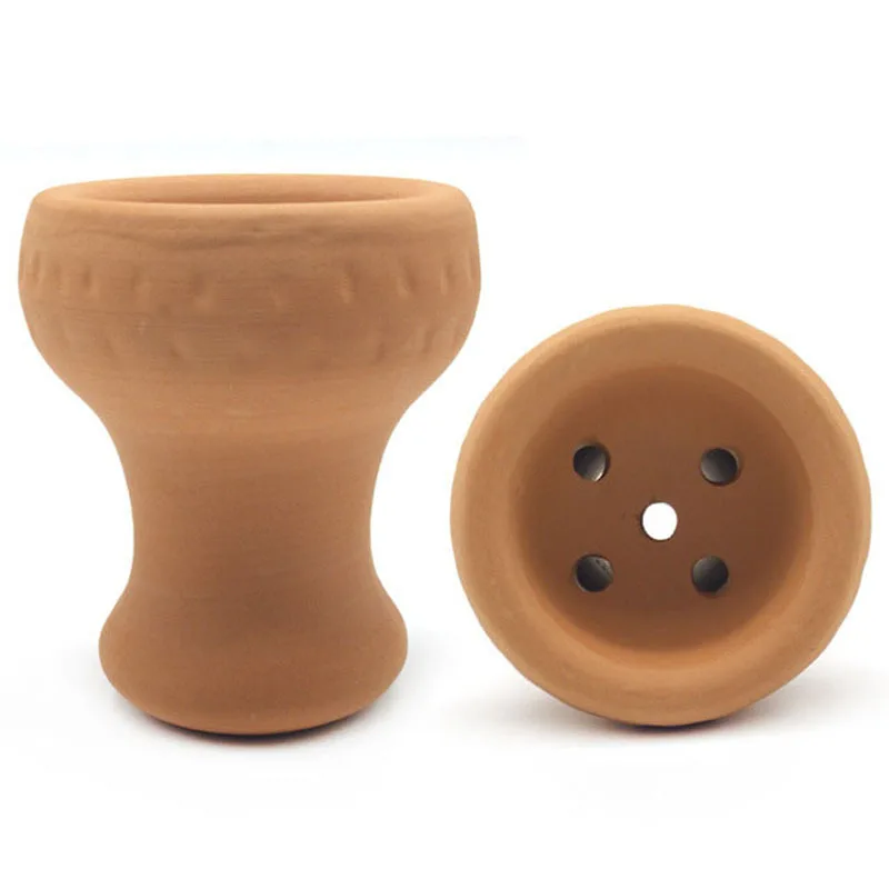 

Clay Hookah Shisha Bowl Accessories Tobacco Holder for Narguile Shisha, Yellow