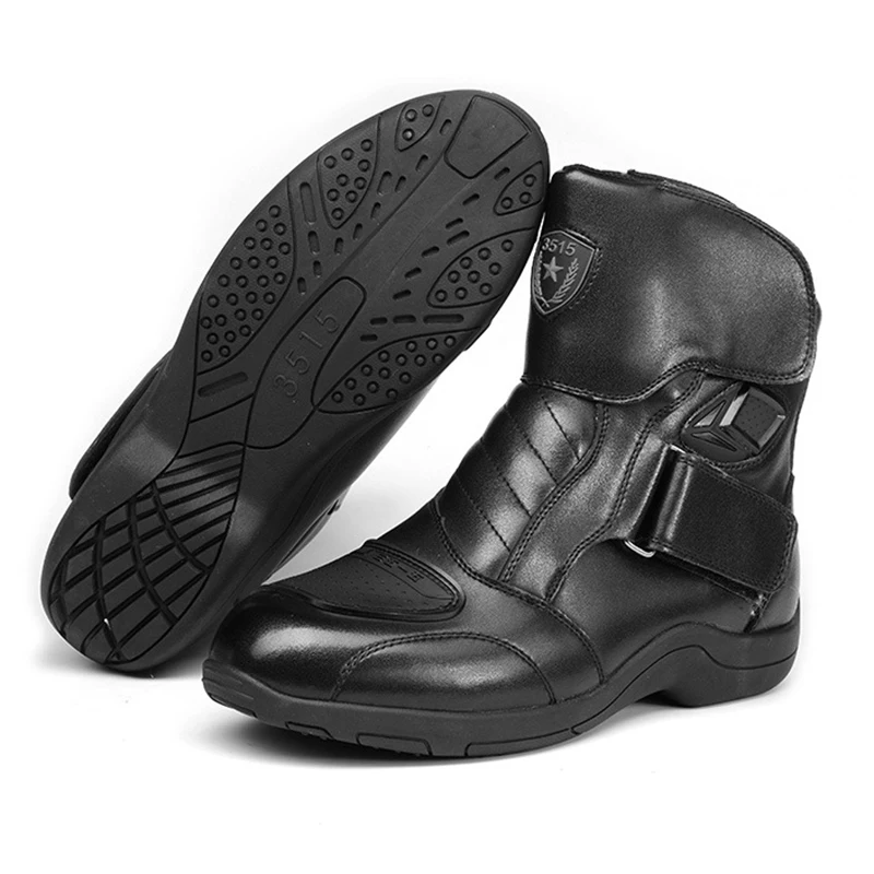 

GUYI Men's Military Motorcycle Combat Boots, Black