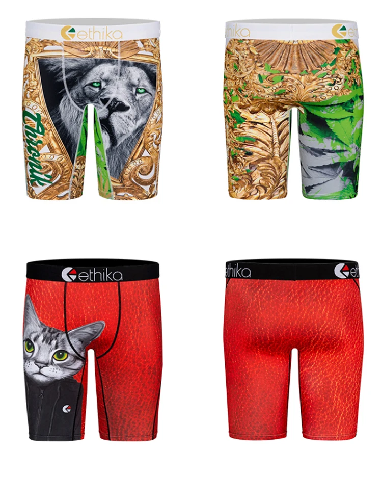 New Animal Ethika Men Underwear Printed Short Polyester Boxers Briefs