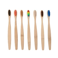 

Factory cheap adult soft hard hair bamboo toothbrush set charcoal tooth brush for hotel