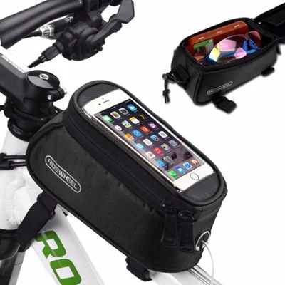 

Mountain Bike Mobile Phone Saddle Top Tube Bags Front Beam Bag Cycling Bicycle Front Bag
