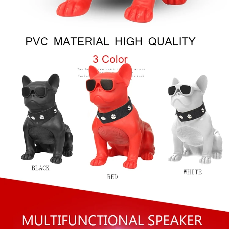 New product portable wireless Bulldog speaker Bluetooth outdoor computer mobile phone subwoofer Bluetooth audio - ANKUX.COM