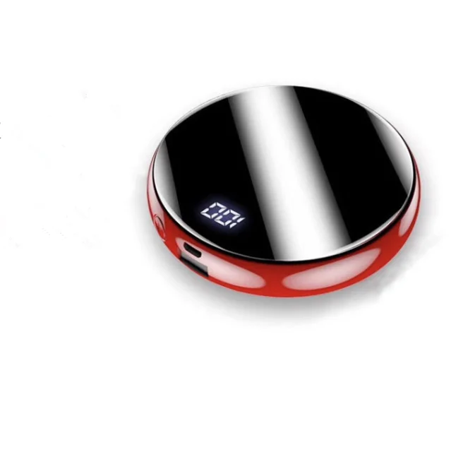 

YM186 fast charge powerbank 20000mah portable mini power bank 20000 mah LED display circle power bank 20000mah, Black red blue