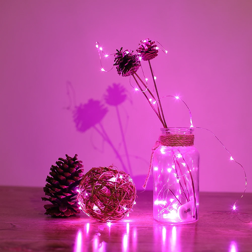 cylapex 电池供电童话灯圣诞节 led 粉色满天星小彩灯