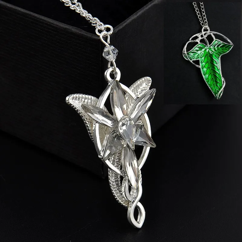 

Wholesale Movie Series Fashion Items The Lord Of The Rings Elven Leaf Necklace