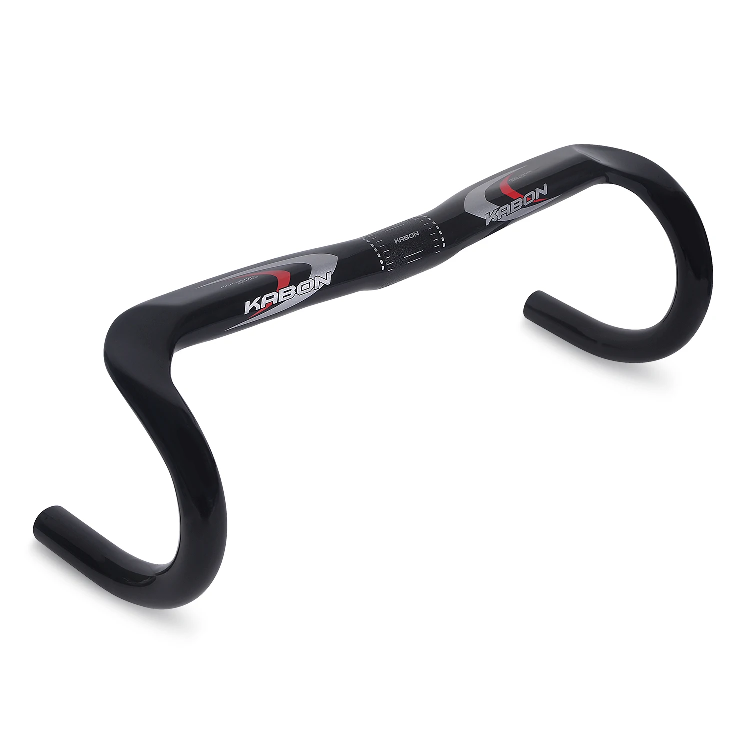 

KABON Ultralight Full Carbon Road Bike Handlebar 31.8mm Drop Bars Cycling Compact Aero Bent Handle Bar, Gloss black