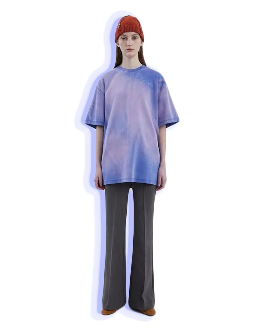 

Ladies Hot Sale High Quality Summer Oversize Size Custom 100% Cotton Tye Dye Women's T-shirts