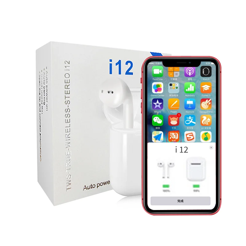 

true wireless blue-tooths earphone auriculares inalambricos tws i12