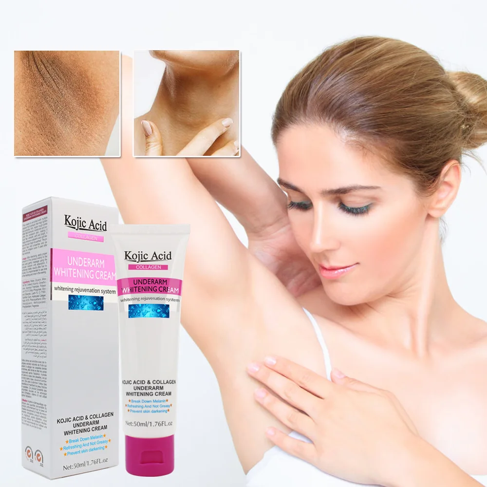 

50g underarm strong bleaching cream kojic acid bleaching cream for dark skin black skin bleaching cream for elbow