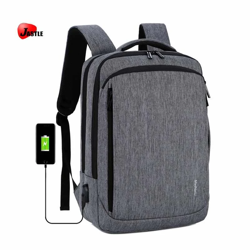 

High Quality Manufacture OEM Custom USB Charging Men Back Pack Bagpack School Simple 15.6 Inch Laptop Backpack For Business, Dark gray, gray, blue,or customized