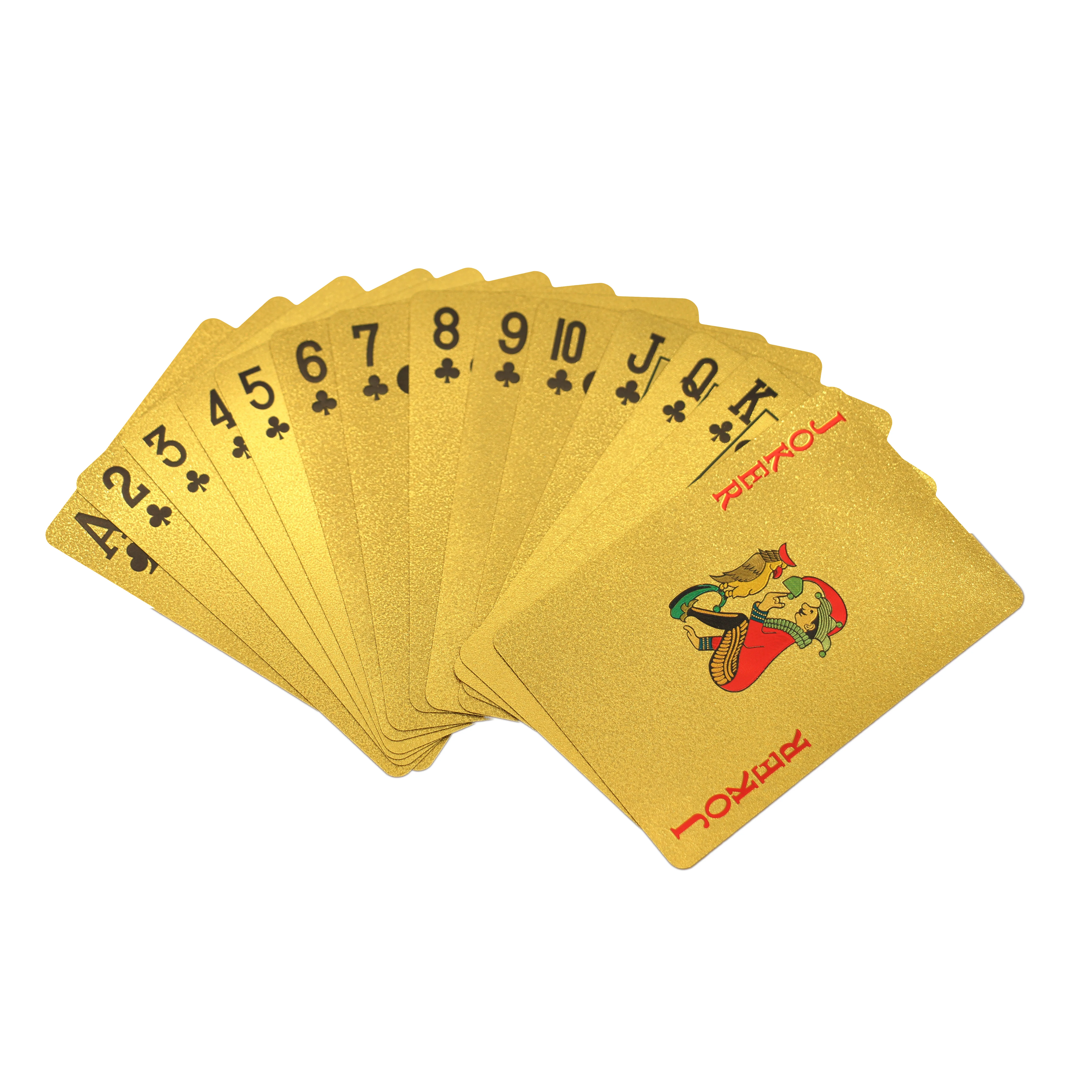 

Custom Luxury Waterproof Poker Cards Gold