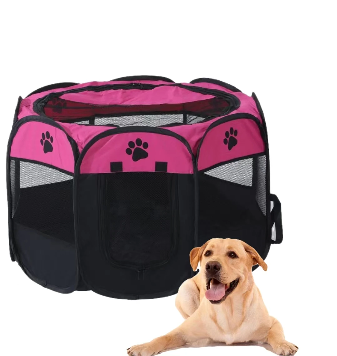 

Nice Quality Breathable Pet Tent Foldable Octagonal Cage For Dog Cat