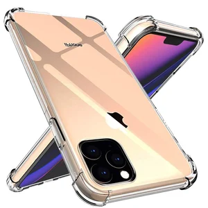 Phone Case For iPhone 11 Clear TPU Case Shock Absorption Soft Transparent Back Cover For iPhone XS MAX XR 7/8 Samsung Note10