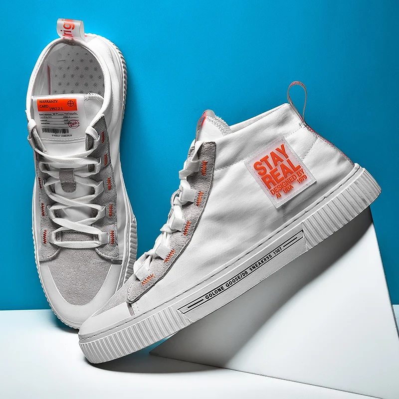 

High Quality Classic Canvas Shoes 2019 new autumn High Top Flats Vulcanized canvas Shoes Factory Outlet Casual Shoes, As the picture or customized