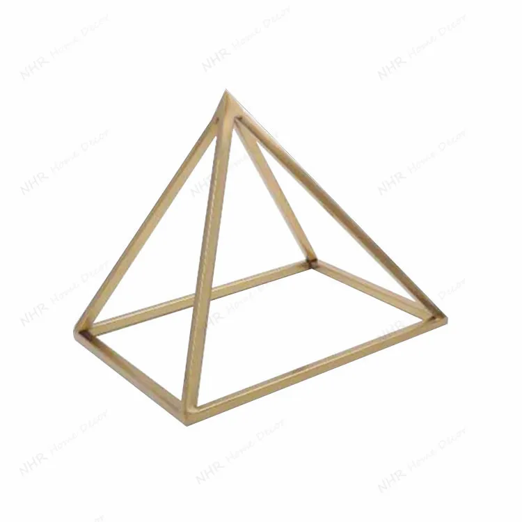 

Metal Art Abstract Triangle Sculpture Decoration, Multi- color