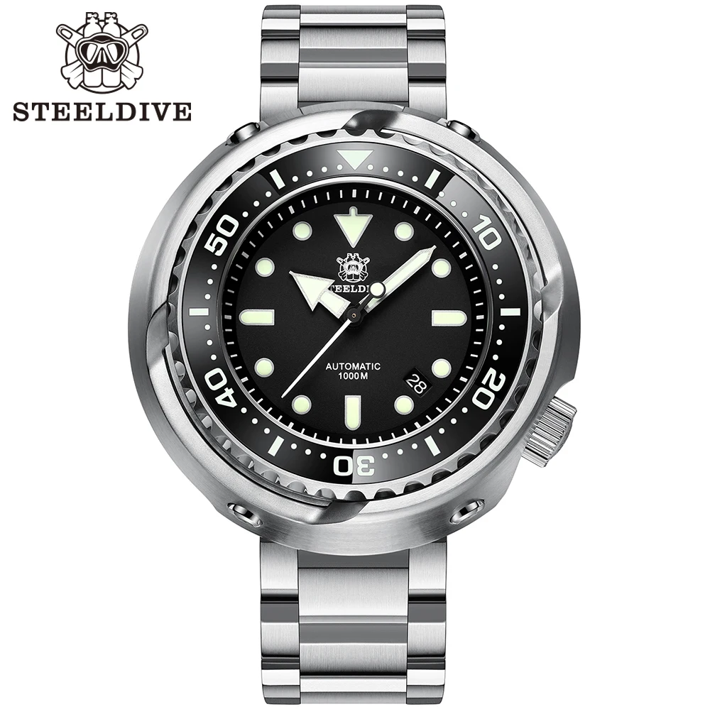 

SD1978 2020 New Arrival Steeldive 53.6mm Oversize Stainless Steel NH35 Automatic Movement Tuna Dive Watch