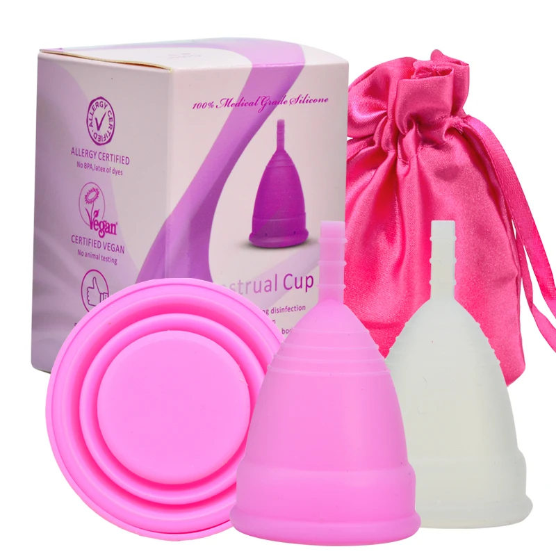 

Copa menstrual cup reusable 100% medical silicone private label oem eco-friendly packaging best cups fordable for lady period, White, pink, purple