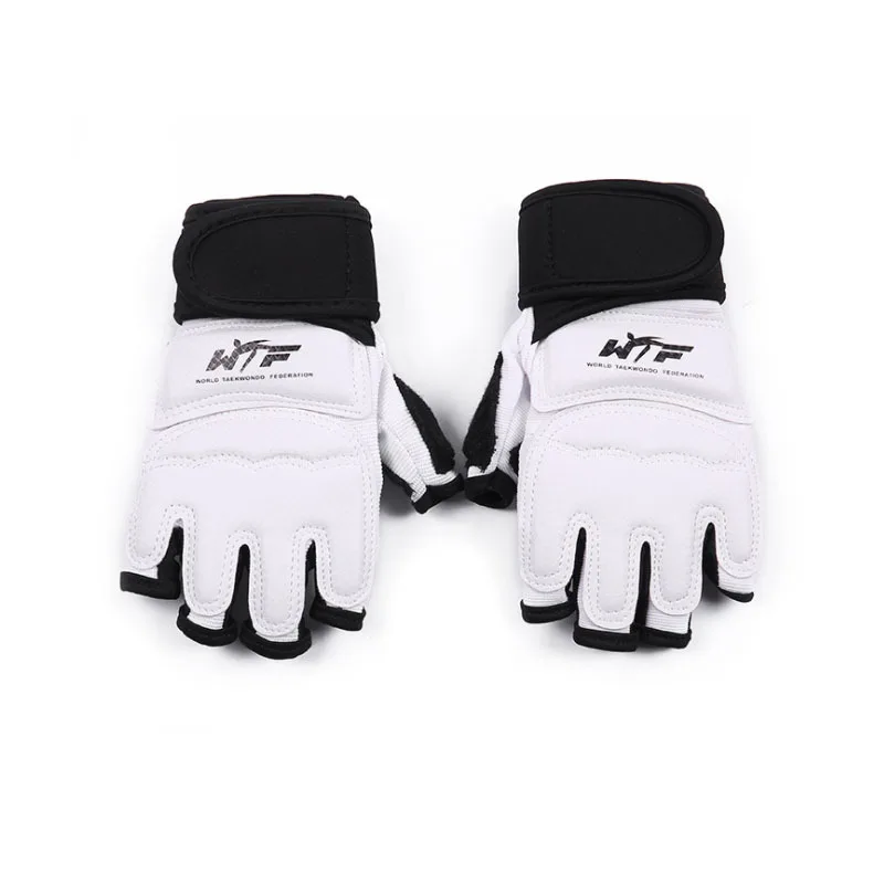 

Taekwondo martial arts protection PU latex gloves of Finteness Equipment, White