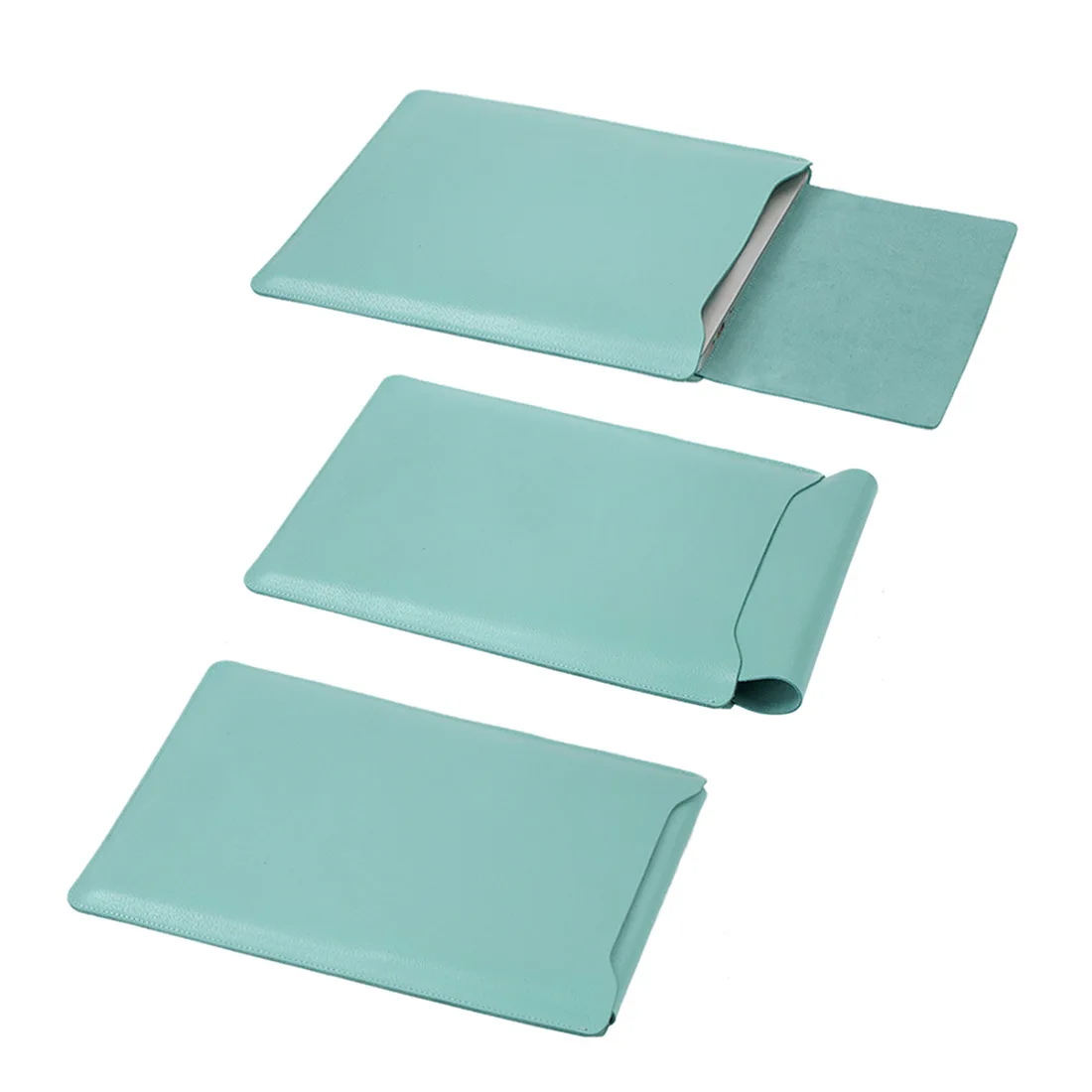 

Genuine Leather Sleeves For Laptops Mabook Messenger Bag For Documents Thin Notebook High Quality Can use As Mouse Pad, Black,gray,pink,brown