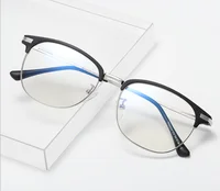 

New design business computer men women semi-rimless TR90 computer blue light blocking glasses