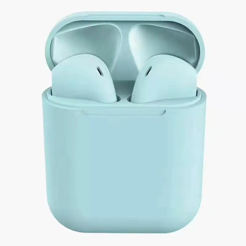 

Amazon Newest Inpods 12 Frosted Feel Touch Control Stereo Mini Wireless BT Earphone Sleep Earbuds i12 TWS Waterproof Mi Airdots, Matte black, white, gray, pink, yellow, blue, green