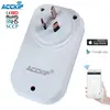 ACCKIP Smart Wifi Power Plug Socket Remote Control From Anywhere Compatible Google Home & Amazon Alexa with CE ROHS
