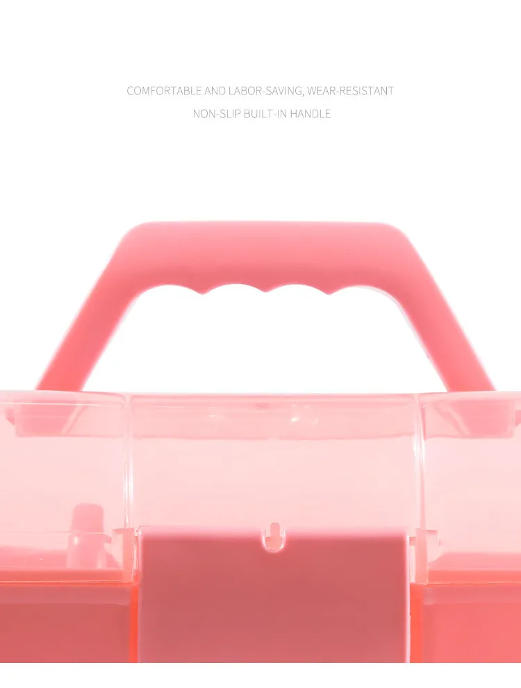 Manicurist Dedicated Portable Nail Toolbox Threetier Multifunctional