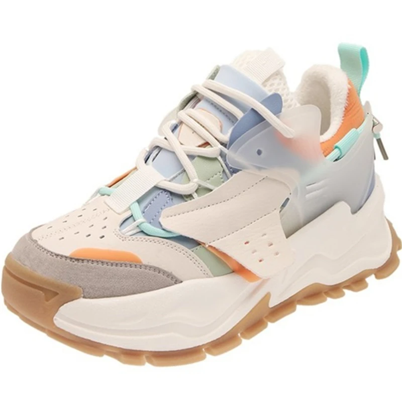 

Dropshipping Custom Logo Platform Fur Lining Winter Sneakers Women Thick Sole Fashion Casual Chunky Shoes Female