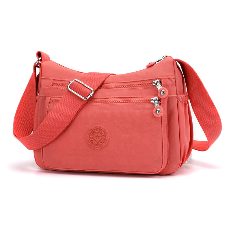 

Lady Fashion waterproof Nylon single shoulder sling handbag cross body messenger bags for girls