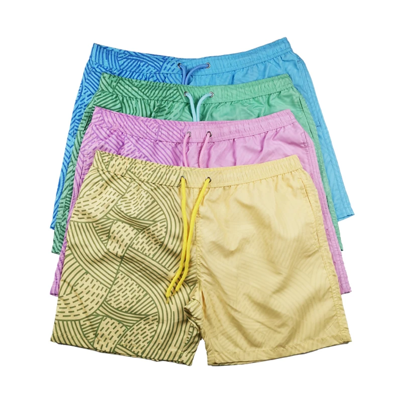 

Shorts Short Change Swimshorts Swimming Pants Beach Color Changing Swim Trunks for Men, Picture