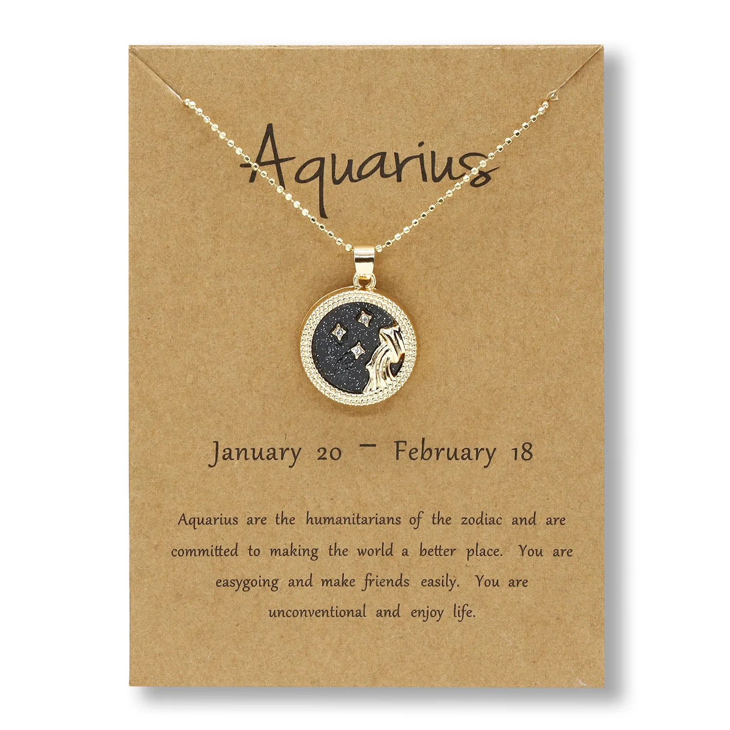 

LWN-Z12B2 12 Astrology night or day Sign Creative Simple horoscopes Zodiac Sign Pendant Necklace