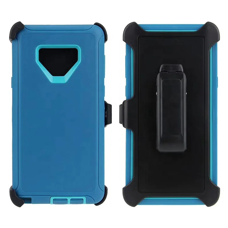 

High duty Full Cover military grade defender shockproof back cover Case with belt clip for Samsung Note 9 f332, Multi