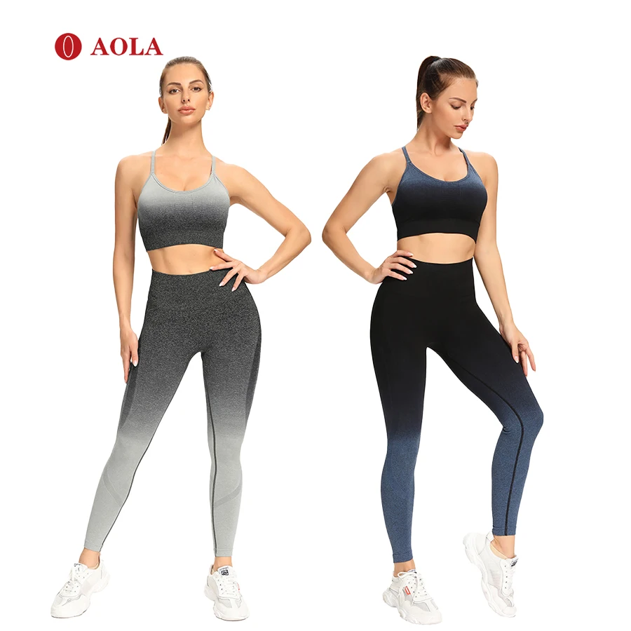 

AOLA Custom Jogger Sets Plus Size Sports And Active Two Piece Fitness Wear Yoga Bra Leggings Set, Picture shows