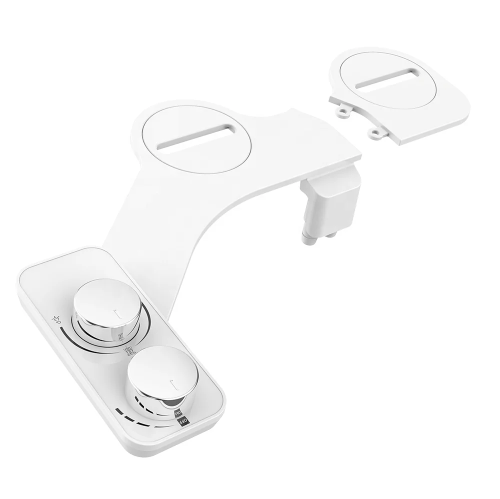 OEM/ODM Non-Electric Cold Water Bidet Toilet Seat Attachment Self Cleaning Eco-Friendly Ultra-Slim Design Dual Retractable ABS