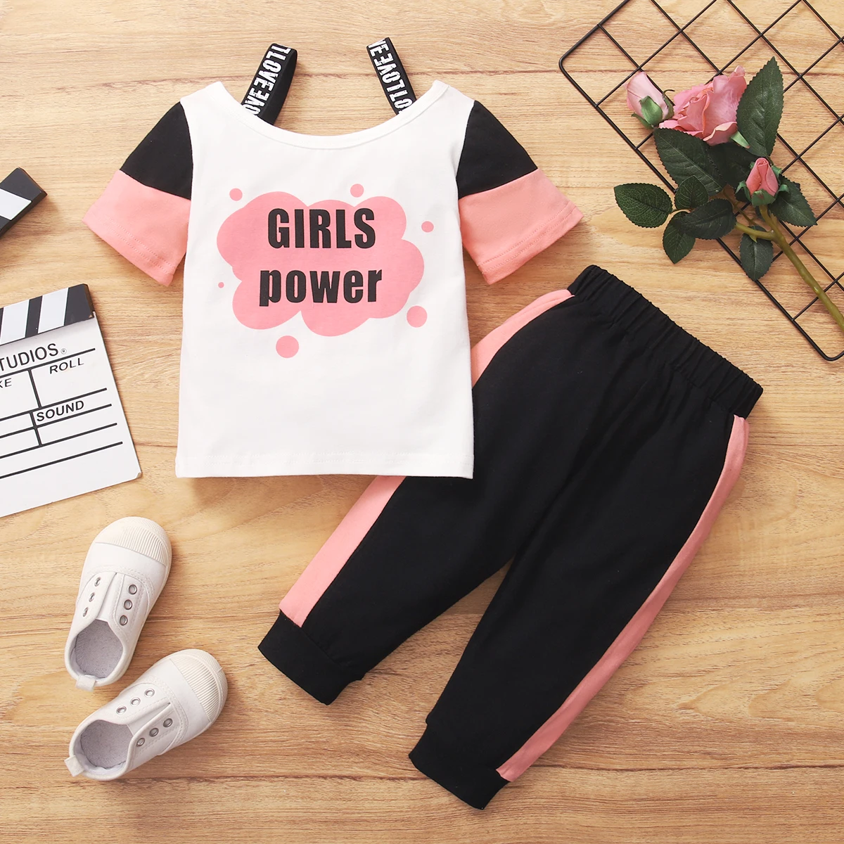 

summer Baby Girls Clothes set Infant girls Tops Pants casual set Outfits Sets, As image shown