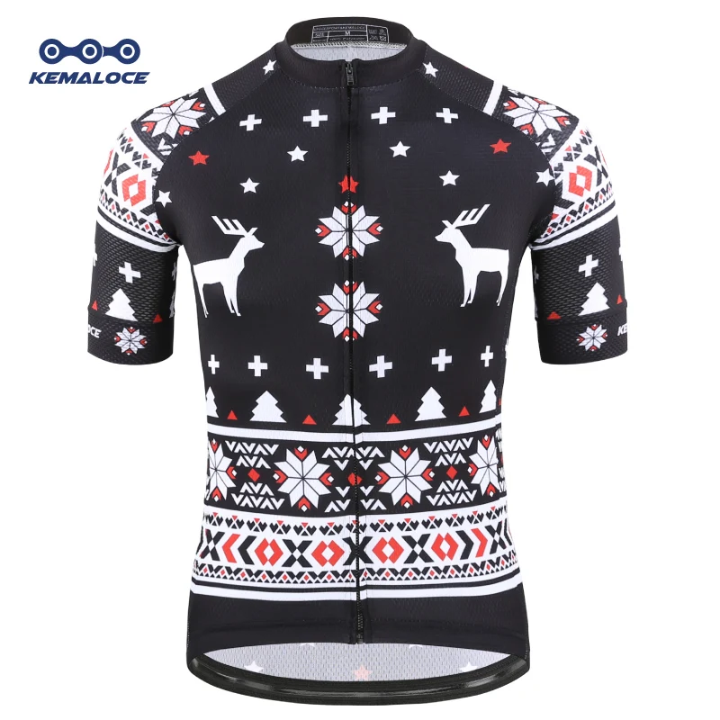 

Christmas 100%polyester Cycling Shirt,Uv-protection Cycling Wear,Custom Design Bicycle Jersey Pro Team Bike Shirt