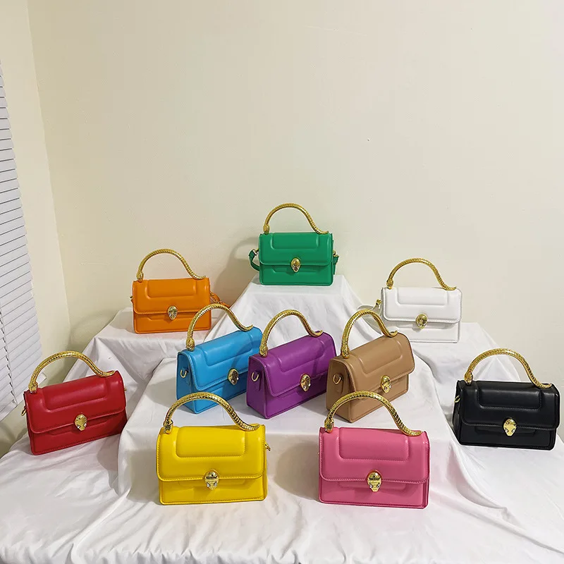 

2022 New Designer Candy Color Summer Handbags Cross Chain Shoulder Ladies Small Jelly Handbag Brands Puff Bag Women, As pictures