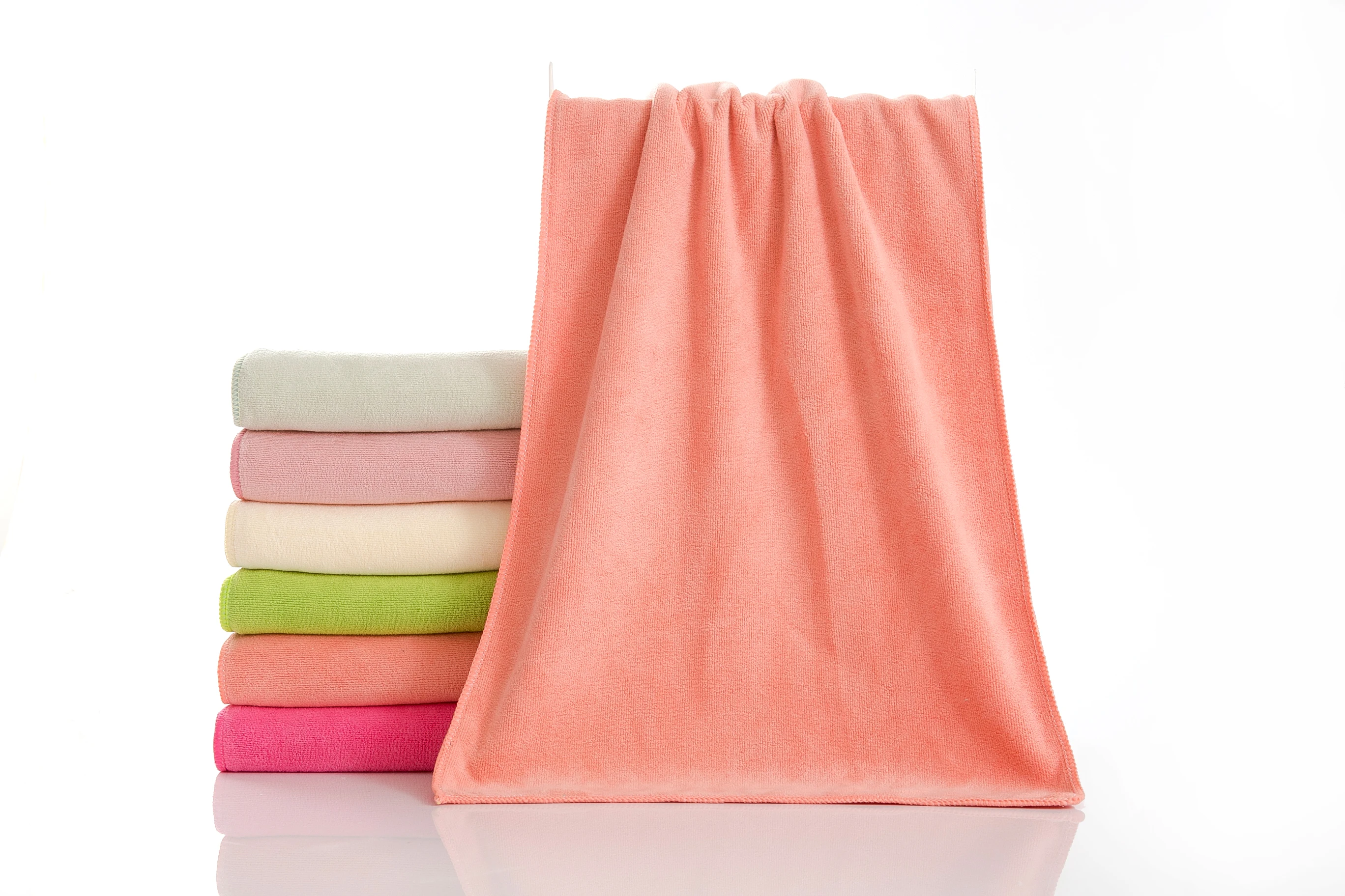 纯色批发软毛巾超细纤维面巾