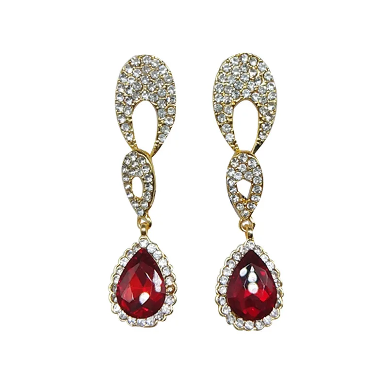 

Hot Sale 2021 Women Silver Gold Earrings CZ Stud Earrings, Picture shows