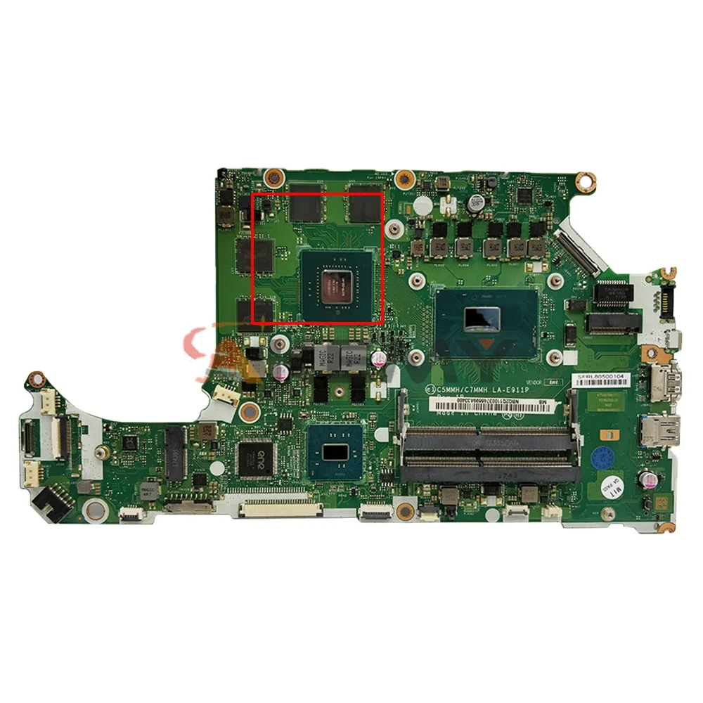 

AN515-51 LA-E911P motherboarrd For Acer AN515-51 A715-71G LA-E911P Laptop Mainboard GTX1050TI GPU I3 I5 I7 7th Gen 8th Gen CPU