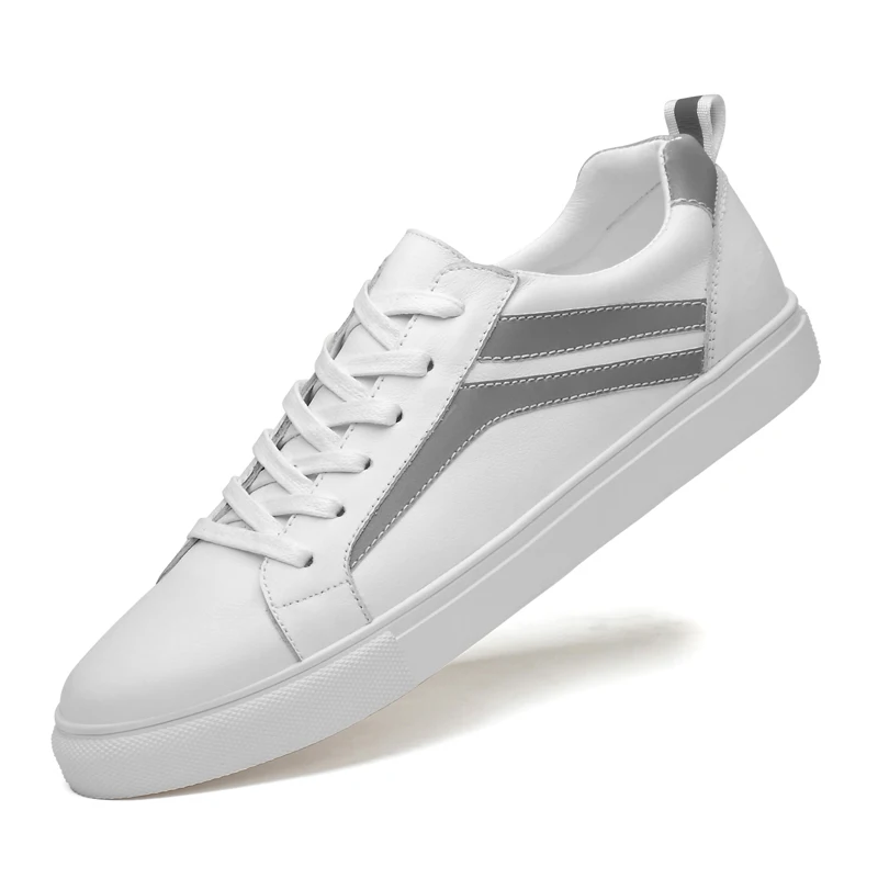 

Wholesale High Quality Genuine Leather Men Casual Shoes Fashion Sneakers For Women, White+grey/white+blue