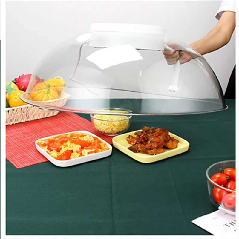 

kitchen dining food insulation cover UV heating microwave plastic food cover stackable, Optional