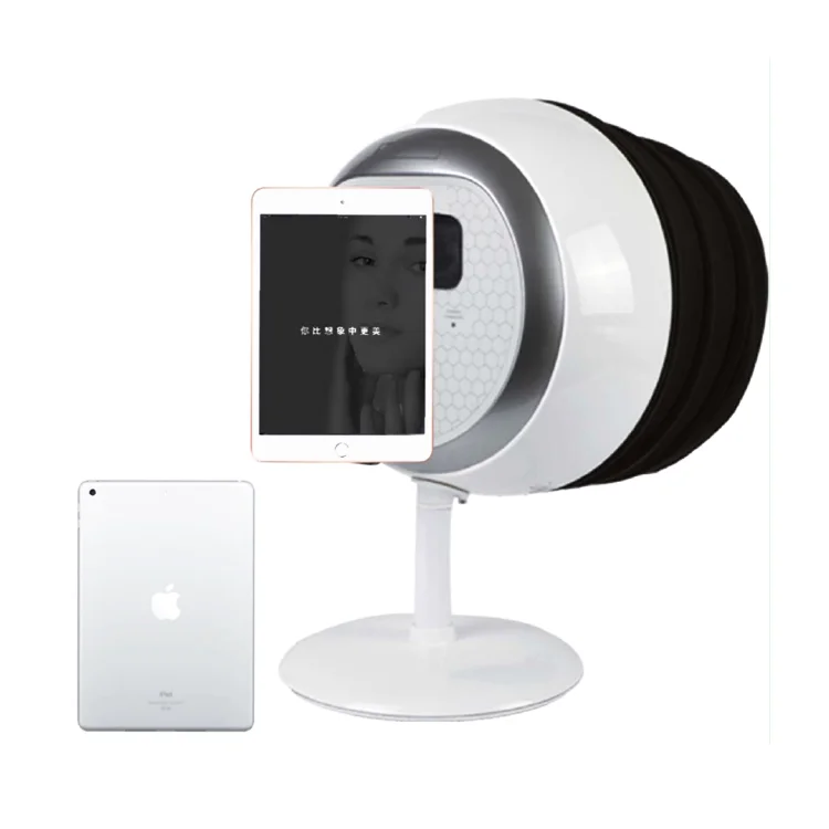 

Hottest Skin Check 7 In 1 Portable Skin Analyzer with Face Recognition Skin Analyzer Magnifier Machine, White
