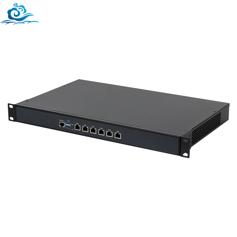 

Helor PC Firewall Mini Pc sever Pfsense 1u mini rack server Router Network Firewall Chassis With 6 lan Ports